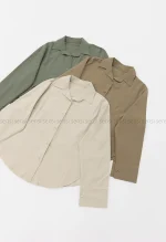 شومیز لینن رنگی کد1002819