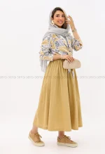 شومیز لینن طرح دارکد1002809