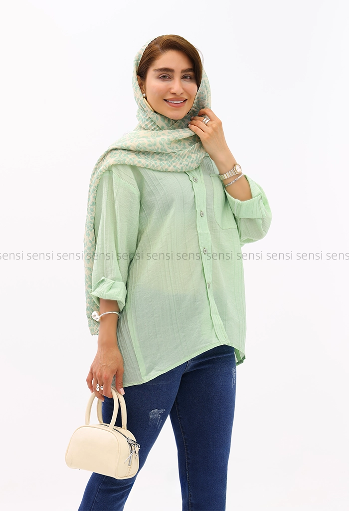 شومیز پری راه راه کد1002649