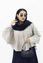 شومیز کراپ خفاشی کد1002575