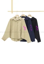 شومیز کراپ خفاشی کد1002575