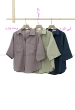 شومیز کراپ دوجیب کد1002777
