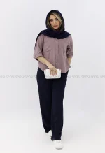 شومیز کراپ دوجیب کد1002777
