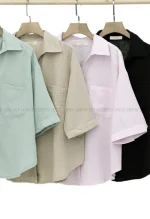 شومیز کراپ دوجیب کد1002777