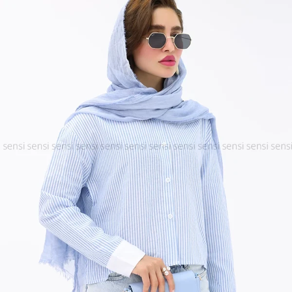 شومیز کراپ راه راه کد1002683