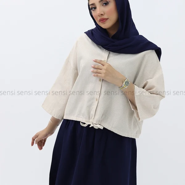 شومیز کراپ راه راه کد1002773