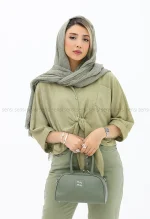 شومیز کراپ گره ای کد1002691