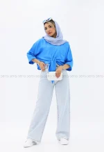 شومیز گره ای nrکد1002599