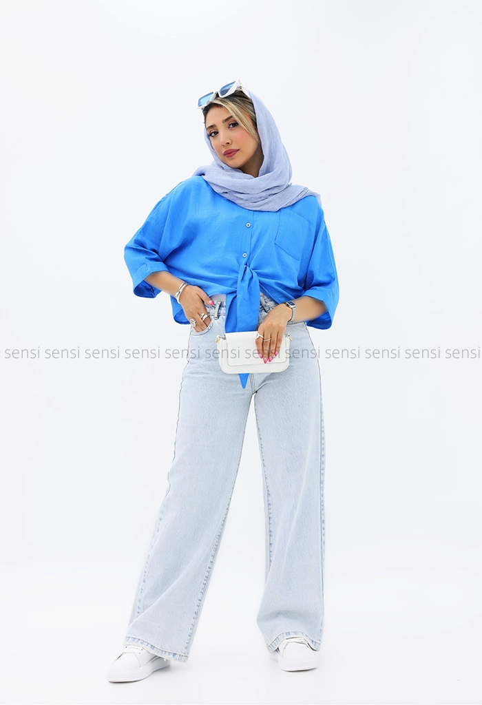 شومیز گره ای nrکد1002599