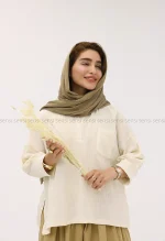 شومیزجلو بسته لینن کد1002598