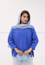 شومیزجلو بسته لینن کد1002598