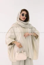 مانتو پانچ نچرال کد1002457