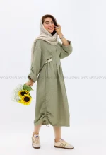 پیراهن کمر کش شانتون کد1002629