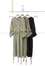 پیراهن کمر کش شانتون کد1002629