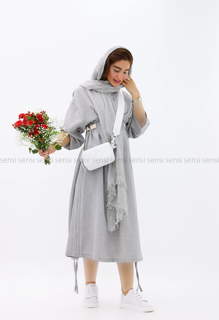 پیراهن کمر کش شانتون کد1002629