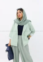 کت لینن آستین آستر دار کد1002576