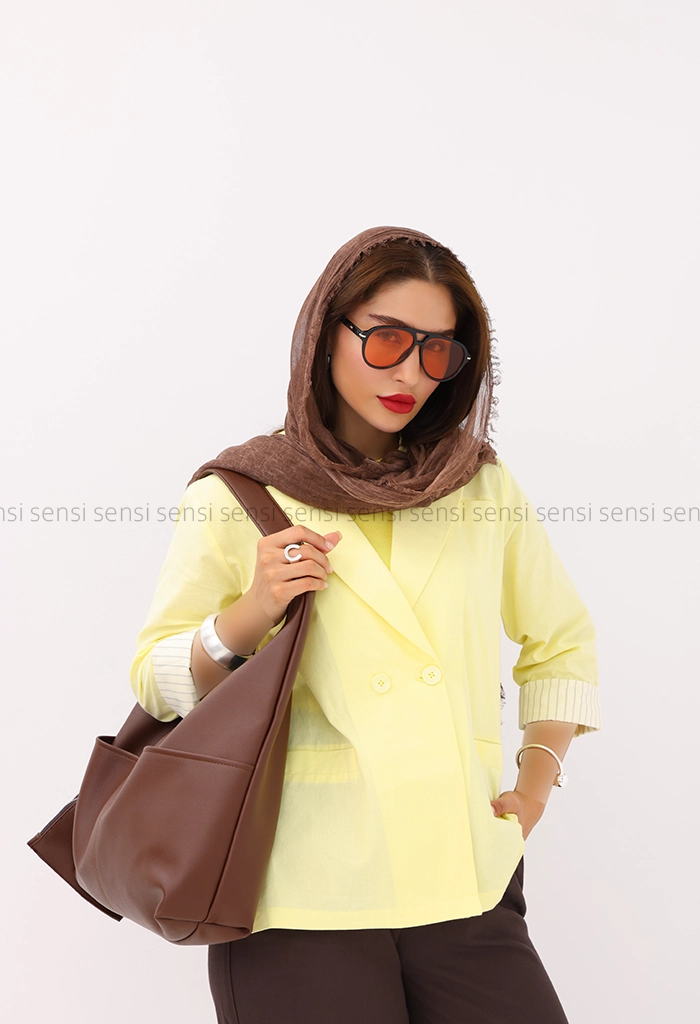 کت لینن آستین آستر دار کد1002576