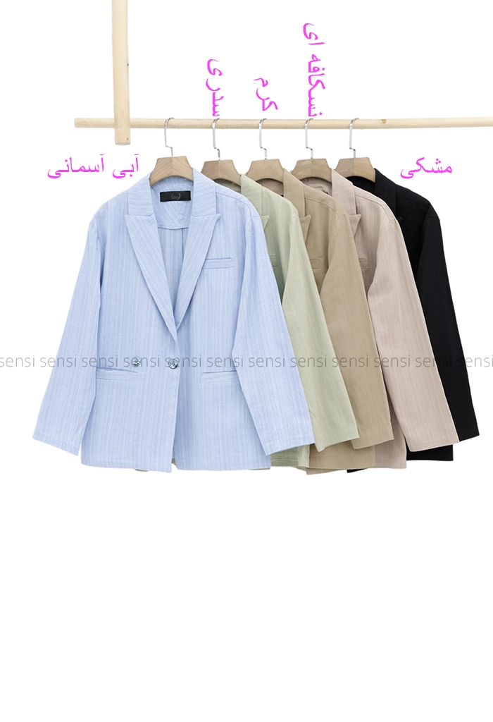 کت لینن دو دکمه کد1002764