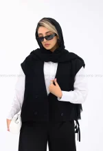 کت پافر کوتاه لینن کد1002483