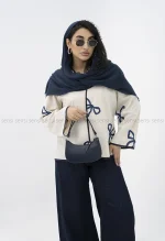 کت گلدوزی پاپیونی کد1002544