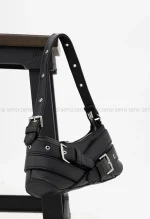 کیف چرم بند ضربدری تک دسته کد1001031