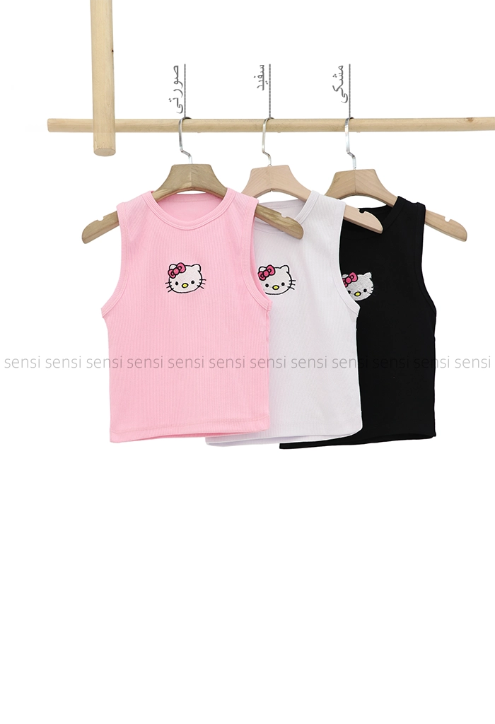 تاپ گلدوزی Hello Kittyکد1002925