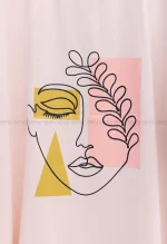 تیشرت لانگ فیس چاپی کد1002742