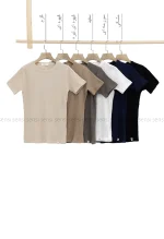 تیشرت کراپ یقه گرد کد1002779