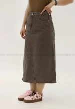 دامن جین رنگی