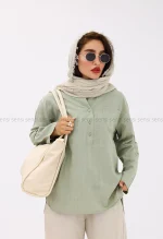 شومیز جلو بسته کتیبه کد1002801