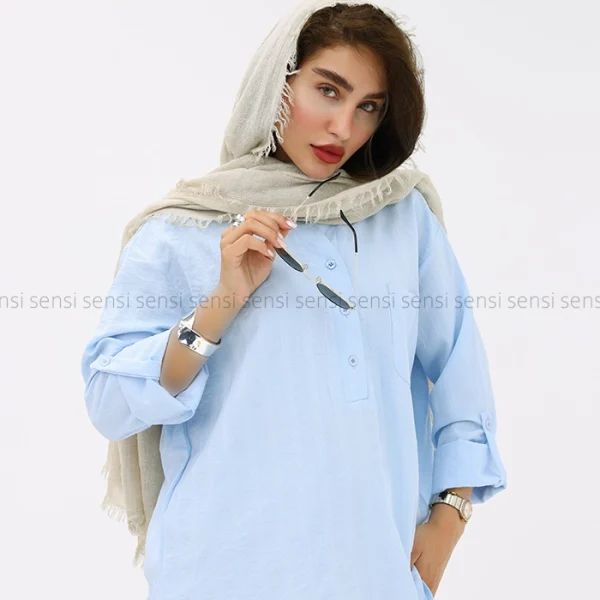 شومیز جلو بسته کتیبه کد1002801