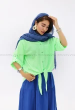 شومیز جلو گره ای کد1002719
