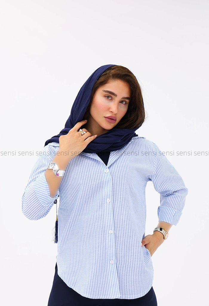 شومیز راه راه کد1002834