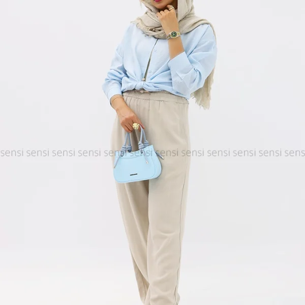 شومیز ساده گره ای کد1002914