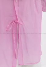 شومیز شیشه ای پشت پاپیونی کد1002874