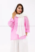 شومیز شیشه ای پشت پاپیونی کد1002874