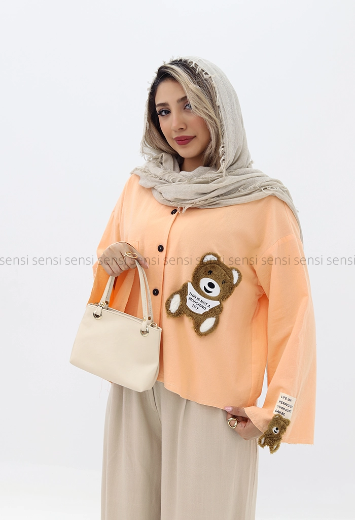 شومیز لینن تدی کد1002795