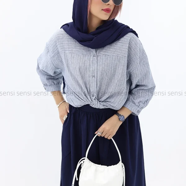 شومیز یقه 3سانت کد1002878