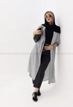 مانتو اور بلند راه راه کد1002851