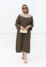 پیراهن کفتان یقه شکاری کد1002850