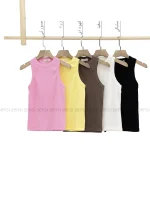 کراپ تاپ یقه گرد کد1002881