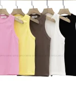 کراپ تاپ یقه گرد کد1002881