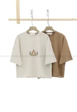 کراپ گلدوزی جنگلی کد1002658