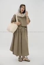 ست کیمونو دامن شلواری کد1003028