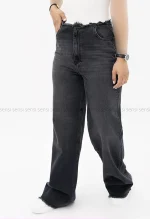 شلوار جین wide legلبه ریش کد1003049