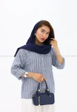 شومیز راه راه لینن کد1004022