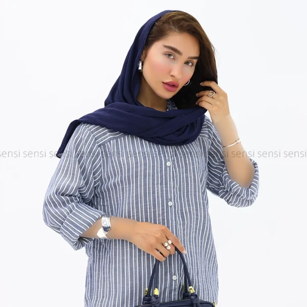 شومیز راه راه لینن کد1004022