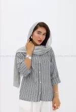 شومیز راه راه لینن کد1004022
