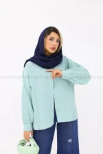 شومیز راه راه پری ابریشم کد1004018