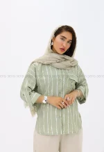 شومیز راه راه پری کد1004010